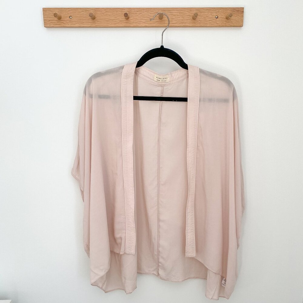 Aritzia Pink Lightweight Drapey Cardigan Style Top XXS\XS